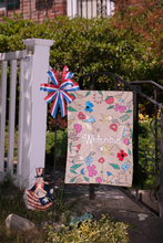 Load image into Gallery viewer, Patriotic Red, White & Blue Striped Bow, 8-Loops, Hand Tied