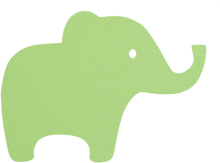 Load image into Gallery viewer, Baby Shower Elephant, Cardstock