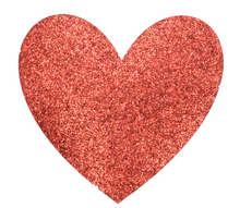 Load image into Gallery viewer, Red Glitter Hearts