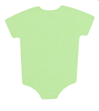 Load image into Gallery viewer, Baby Shower Onesie, Cardstock Cutouts
