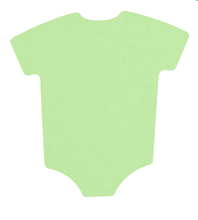 Load image into Gallery viewer, Baby Shower Onesie, Cardstock Cutouts