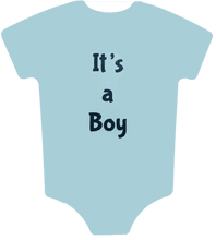 Load image into Gallery viewer, Baby Shower Onesie, Cardstock Cutouts