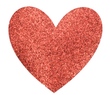 Load image into Gallery viewer, Red Glitter Hearts
